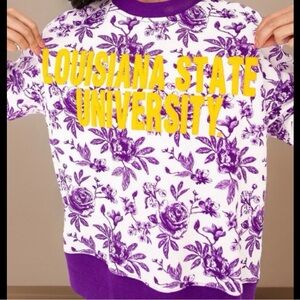 Toile Chenille Louisiana State University Sweatshirt NWT $145